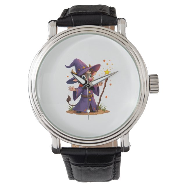 Moo-Gician the Cow Zauberer Armbanduhr (Vorderseite)
