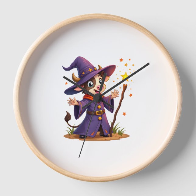 Moo-Gician the Cow Zauberer Uhr (Vorderseite)