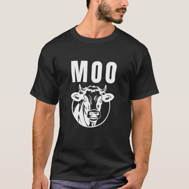 Moo I bin eine Kuhfabrik T-Shirt (Vorderseite)