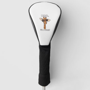 Moo I bin eine Ziege Giraffe Lover Animals Lover Z Golf Headcover