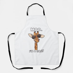 Moo I bin eine Ziege Giraffe Lover Animals Lover Z Schürze