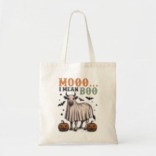 Moo I Gemein Boo Funny Cow Halloween Tragetasche