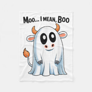 Moo I Gemein Boo Funny Highland Kuh Ghost Hallowee Fleecedecke