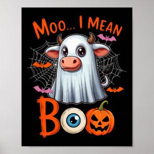 Moo I Gemein Boo Halloween Bauer Cosplay Boo Gh Poster