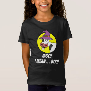 Moo I Gemein Boo Halloween Kuh Hexe T-Shirt