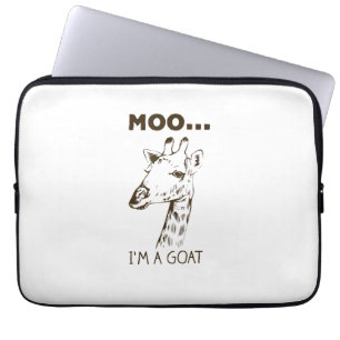 Moo I'm Goat Funny Graphic Giraffe Vintag Laptopschutzhülle