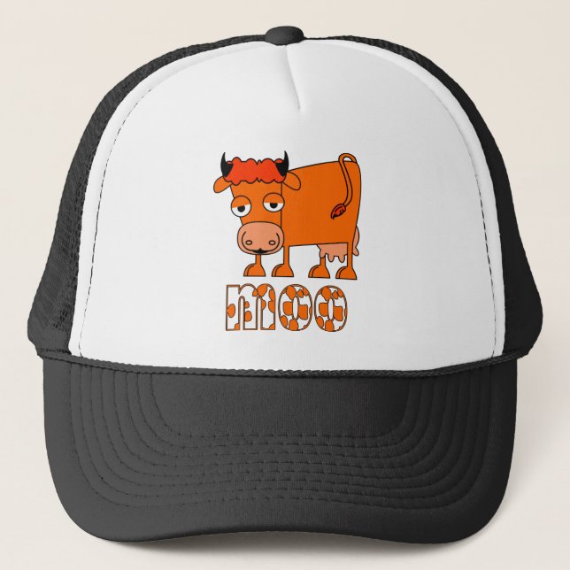 MOO - Ingwer-Kuh Truckerkappe (Vorderseite)
