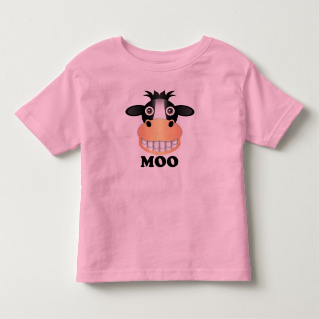 Moo - Kleinkind Fine Jersey T - Shirt  (Vorderseite)