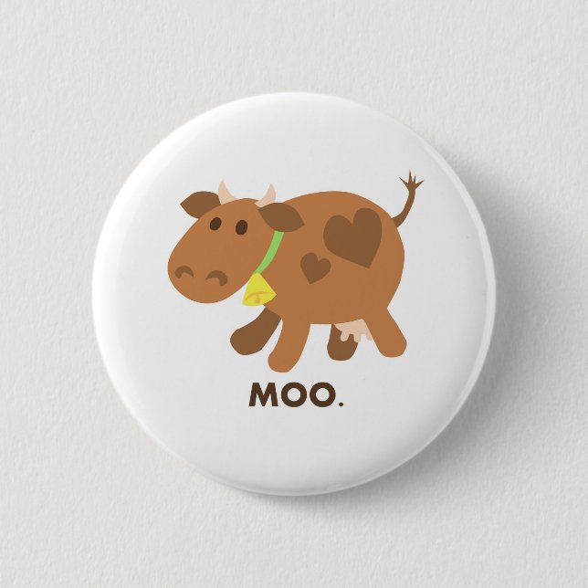 MOO-Kuh Button (Vorderseite)
