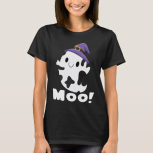 Moo Kuh Geist Halloween Frauen Mädchen Jungen T-Shirt