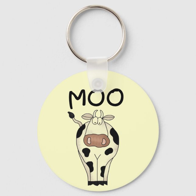 MOO-Kuh-T-Shirts und Geschenke Schlüsselanhänger (Vorderseite)