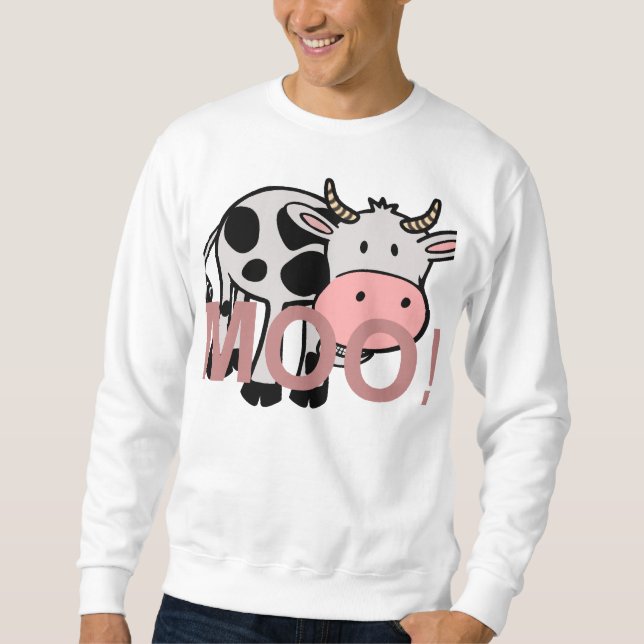 MOO KuhCartoon Sweatshirt (Vorderseite)