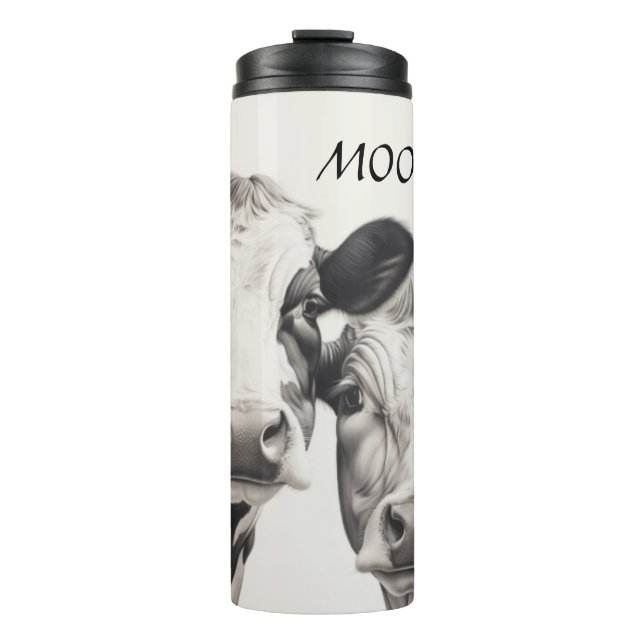 Moo Liebe insulted Kuh Tumbler Thermosbecher (Vorderseite)