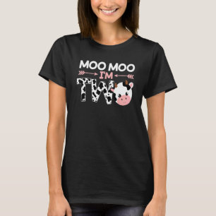 Moo Moo I bin zwei Niedliche Metzgereichtkühe Baue T-Shirt
