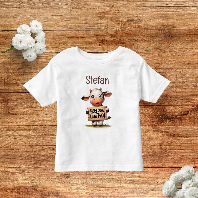 Moo-Moo I'm Two! Kleinkind T-shirt (Von Creator hochgeladen)