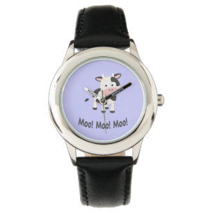 Moo Moo Moo Niedlicher Cartoon Kuh Armbanduhr