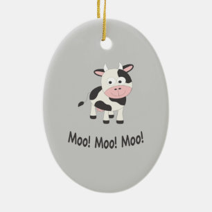 Moo Moo Moo Niedlicher Cartoon Kuh Keramik Ornament