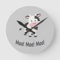 Moo Moo Moo Niedlicher Cartoon Kuh