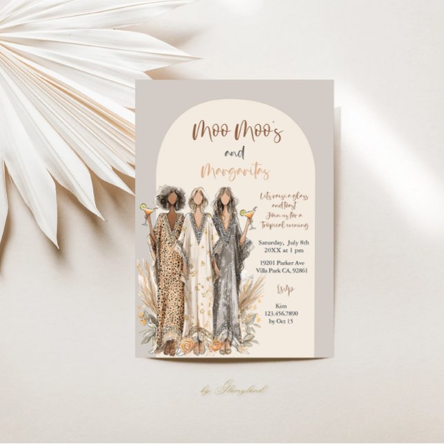 Moo Moo's & Margaritas Animal Print Einladung (Von Creator hochgeladen)