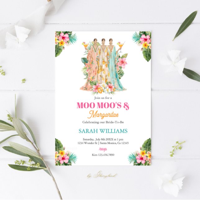 Moo Moos & Margaritas Brautparty Einladung (Von Creator hochgeladen)