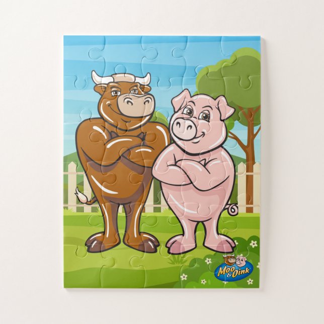Moo & Oink Puzzle (Vertical)
