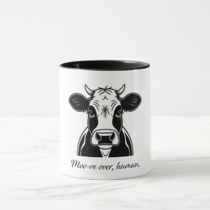 Moo over, human tasse