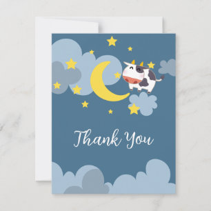 Moo Over the Moon Baby Shower Einladung