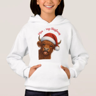 Moo-rry Weihnachts-T-Shirt Hoodie