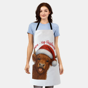 Moo-rry Weihnachts-T-Shirt Schürze