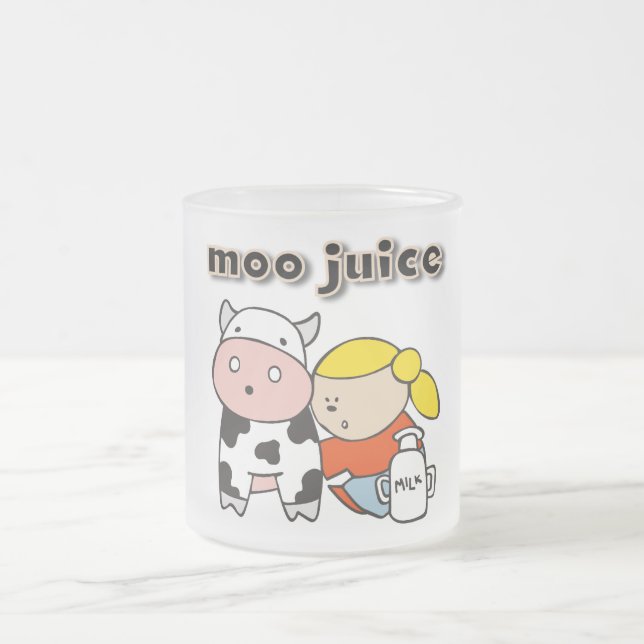 MOO-Saft-T-Shirts und Geschenke Mattglastasse (Mittel)