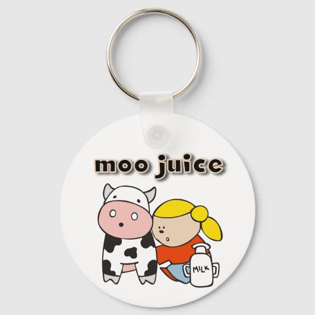 MOO-Saft-T-Shirts und Geschenke Schlüsselanhänger (Vorderseite)