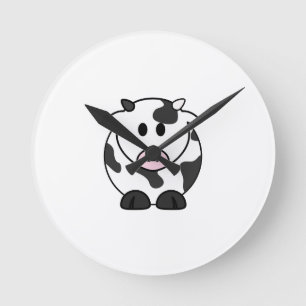 Moo Time – Horloge murale vache mignonne