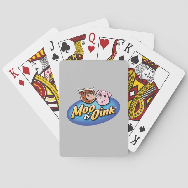 Moo- und Oink-Spielkarten Spielkarten (Rückseite)