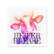 Moo-ve Over langweilige Napkins: Heifer bitte