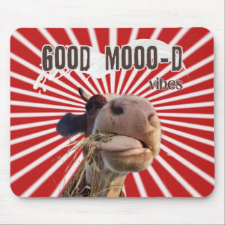 Moo-ve-Through-Arbeit: Gute Moo-d-Vibes Mousepad