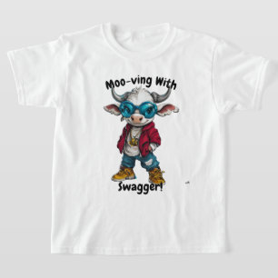 Moo-ving avec Swagger Hip-Hop Cow Sweat - shirt à 