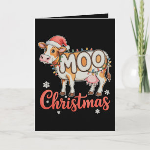 MOO Weihnachten Xmas Lichter Kuh Landwirt Landwirt
