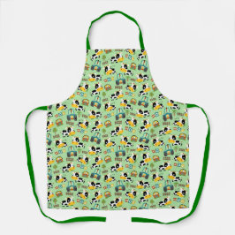 Moo Whimsy Kitchen Schürze - Grill Schürze Grün