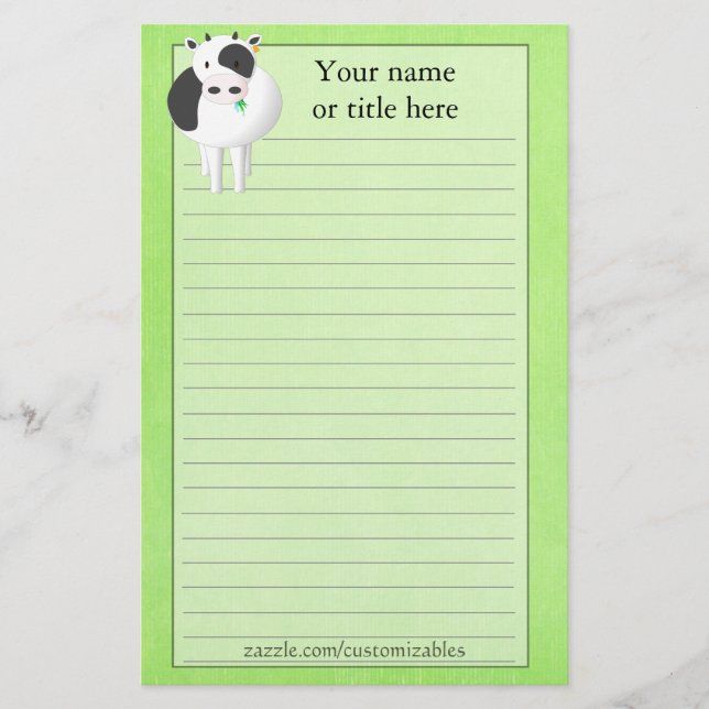 Moocow Briefpapier (Vorderseite)