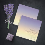 Mood Gradient Wedding Indigo Sunset ID741 Einladung<br><div class="desc">Der Hintergrund für alle Stücke in diesem minimalistischen Hochzeitsfest Set ist ein auffälliger Farbverlauf von indigo durch pfirsichgelb und schmackhaft gelb. Die hier gezeigte Hochzeitseinladung zeichnet sich durch ein elegantes, modernes Layout und einen zeitgemäßen serifenlosen Schriftart aus, der den Charme dieses Ortes noch verstärkt. Fügen Sie einfach Ihre Ereignisdetails mithilfe...</div>