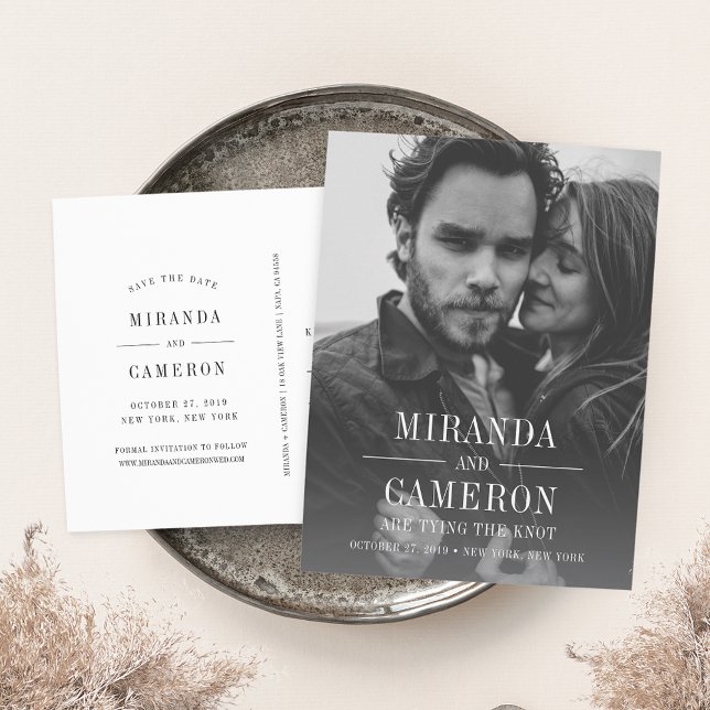 Mood Moderne | Photo Faire-Part de Save the Date (Créateur téléchargé)