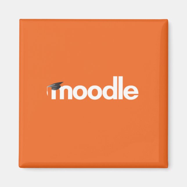 Moodle Magnet: Orange Magnet (Vorne)