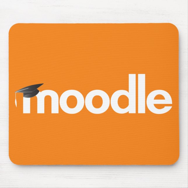Moodle Mausunterlage - Orange Mousepad (Vorne)