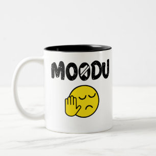 Moodu Tamil Shutup witziger Zitat Zweifarbige Tasse