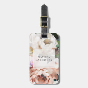 Moody-Acryl-Blumenperle elegant personalisiert Gepäckanhänger
