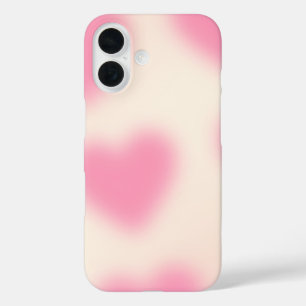 Moody Aesthetic Pink Heart iPhone 16 Hülle