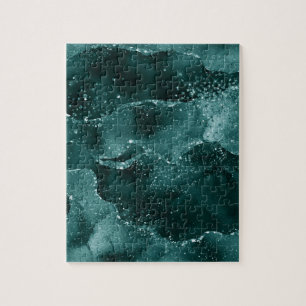 Moody Agate   Aquamarin Green Malachite Rich Jewel
