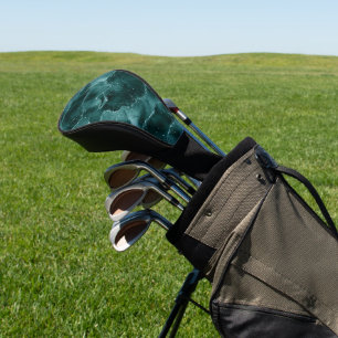 Moody Agate   Aquamarin Green Malachite Rich Jewel Golf Headcover