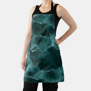 Moody Agate Aquamarin Green Malachite Rich Jewel Schürze