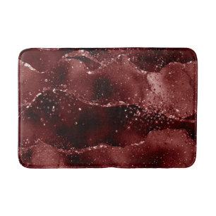 Moody Agate Henna Blood Red Garnet Jewel Tone Badematte